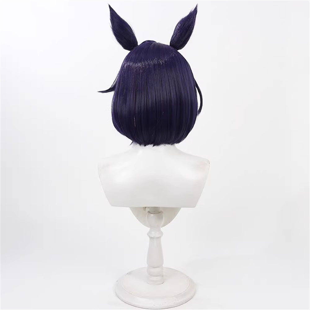【In Stock】Game Umamusume:Pretty Derby Cosplay Wedding Bajia Crown Ceremony ヴィルシーナ Verxina Cosplay Wig With Ears and Tail