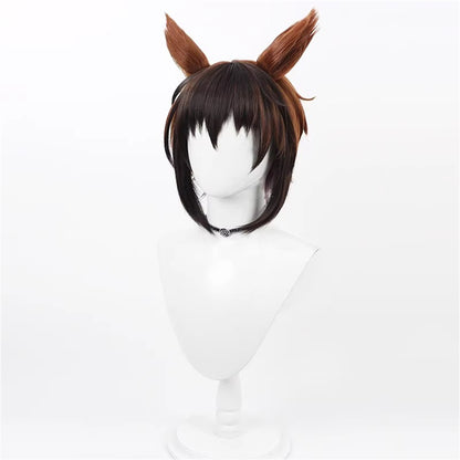 【In Stock】Game Umamusume:Pretty Derby Cosplay バイアリーターク Byerley Turk Cosplay Wig With Ears and Tail
