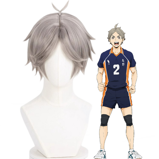 【In Stock】Anime Haikyu!! Cosplay Kōshi Sugawara Cosplay Wig