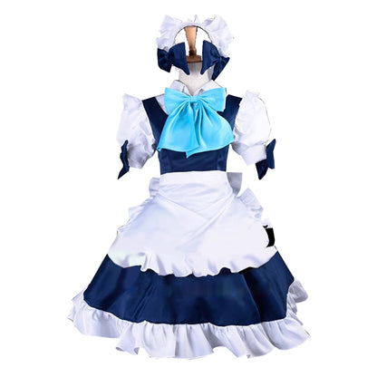 【In Stock】Game the Embodiment of Scarlet Devil Cosplay Izayoi Sakuya Maid Cosplay Costume Premium Edition
