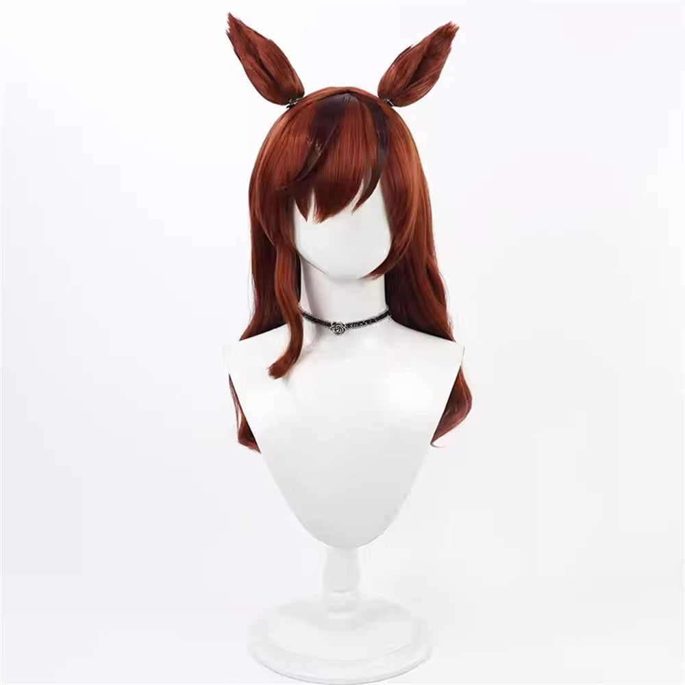 【In Stock】Game Umamusume:Pretty Derby Cosplay ナイスネイチャ Nice Nature Cosplay Wig With Ears and Tail