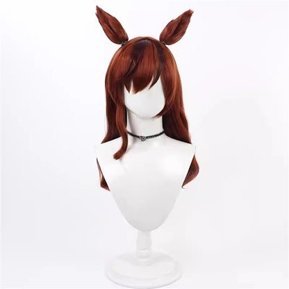 【In Stock】Game Umamusume:Pretty Derby Cosplay ナイスネイチャ Nice Nature Cosplay Wig With Ears and Tail