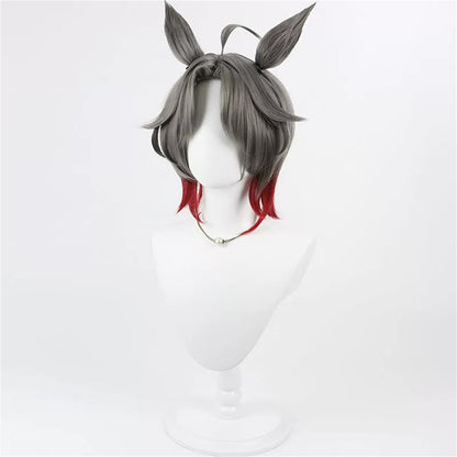 【In Stock】Game Umamusume:Pretty Derby Cosplay Rose Kingdom Cosplay Wig With Ears and Tail