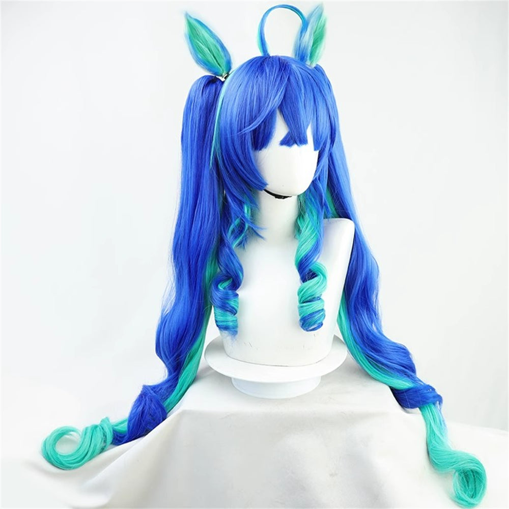 【In Stock】Game Umamusume:Pretty Derby Cosplay ツインターボ Twin Turbo Cosplay Wig With Ears and Tail