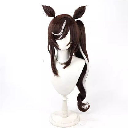 【In Stock】Game Umamusume:Pretty Derby Cosplay サウンズオブアース Sounds of Earth Cosplay Wig With Ears and Tail