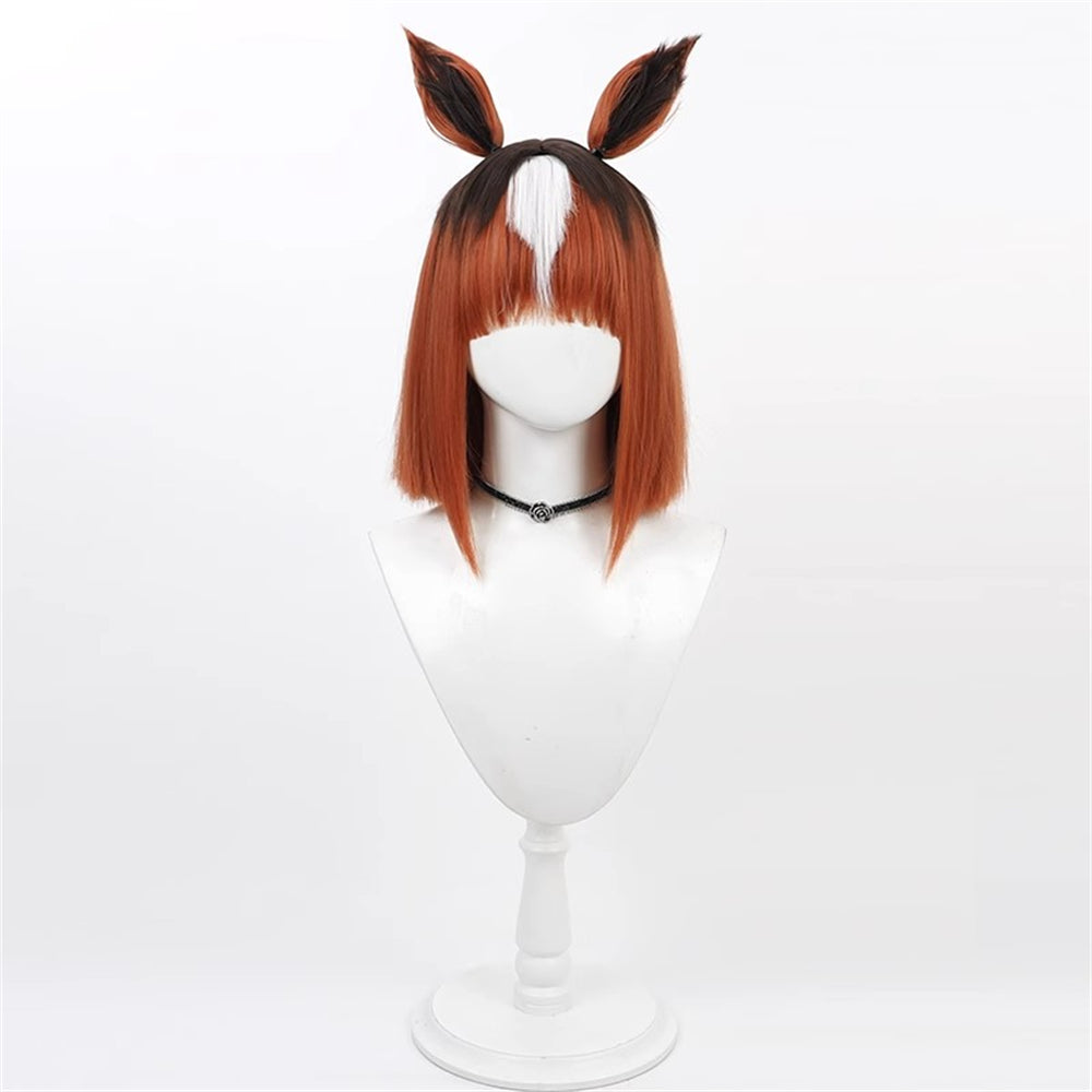 【In Stock】Game Umamusume:Pretty Derby Cosplay トランセンド Transcend Cosplay Wig With Ears and Tail