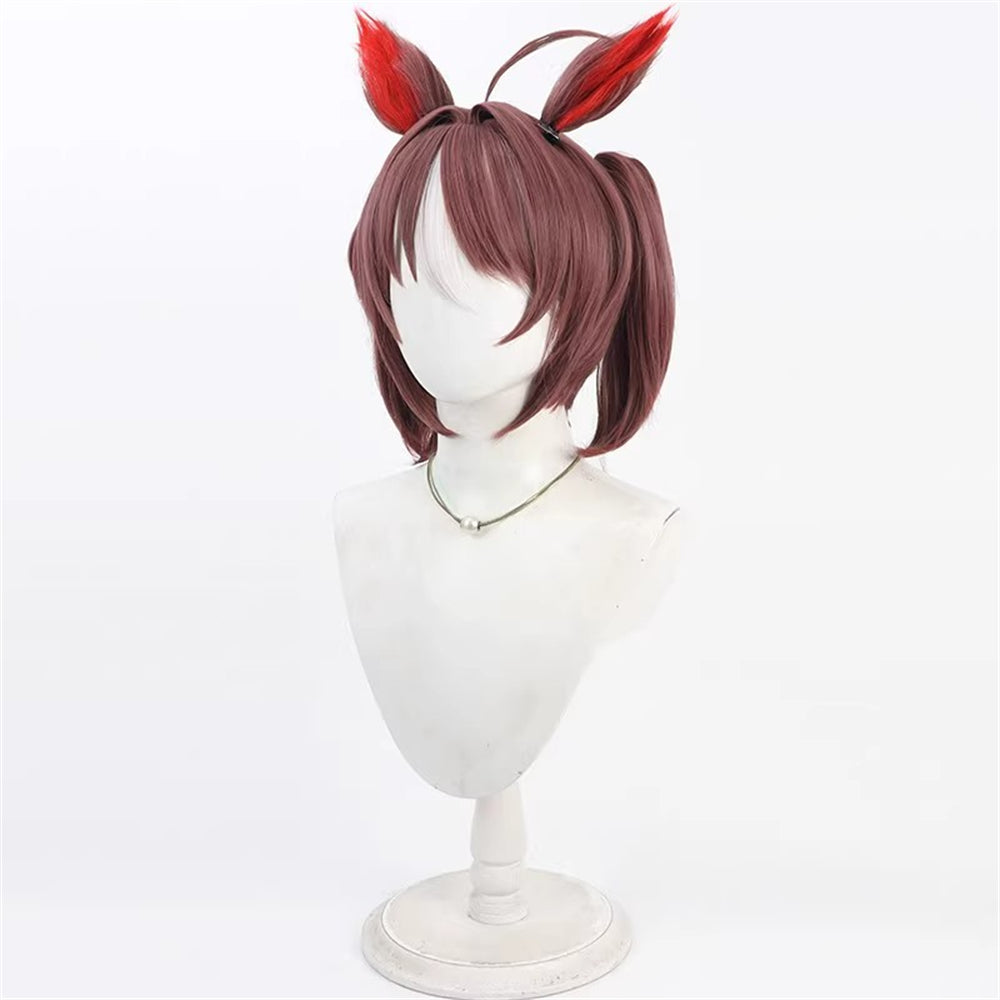 【In Stock】Game Umamusume:Pretty Derby Cosplay グランアレグリア Gran Alegria Cosplay Wig With Ears and Tail