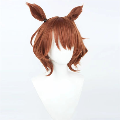 【In Stock】Game Umamusume:Pretty Derby Cosplay アストンマーチャン Aston Machan Cosplay Wig With Ears and Tail