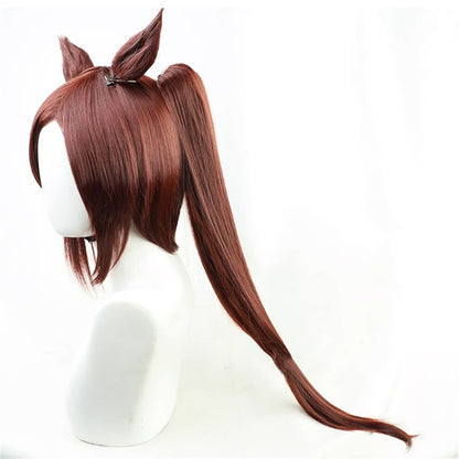【In Stock】Game Umamusume:Pretty Derby Cosplay サクラバクシンオー Sakura Bakushin O Cosplay Wig With Ears and Tail