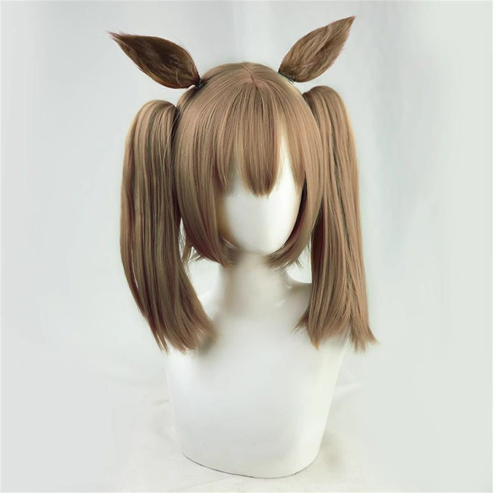 【In Stock】Game Umamusume:Pretty Derby Cosplay スマートファルコン Smart Falcon Cosplay Wig With Ears and Tail