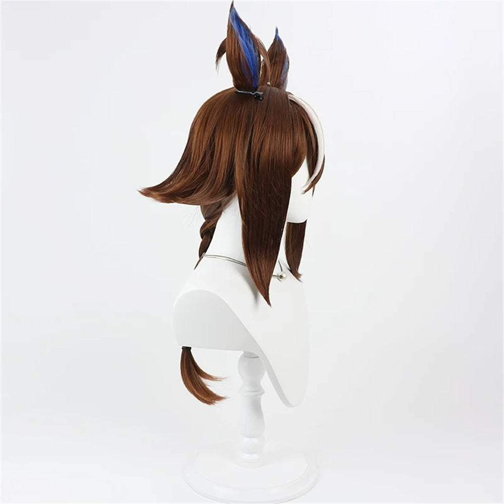 【In Stock】Game Umamusume:Pretty Derby Cosplay Epiphaneia Cosplay Wig With Ears and Tail