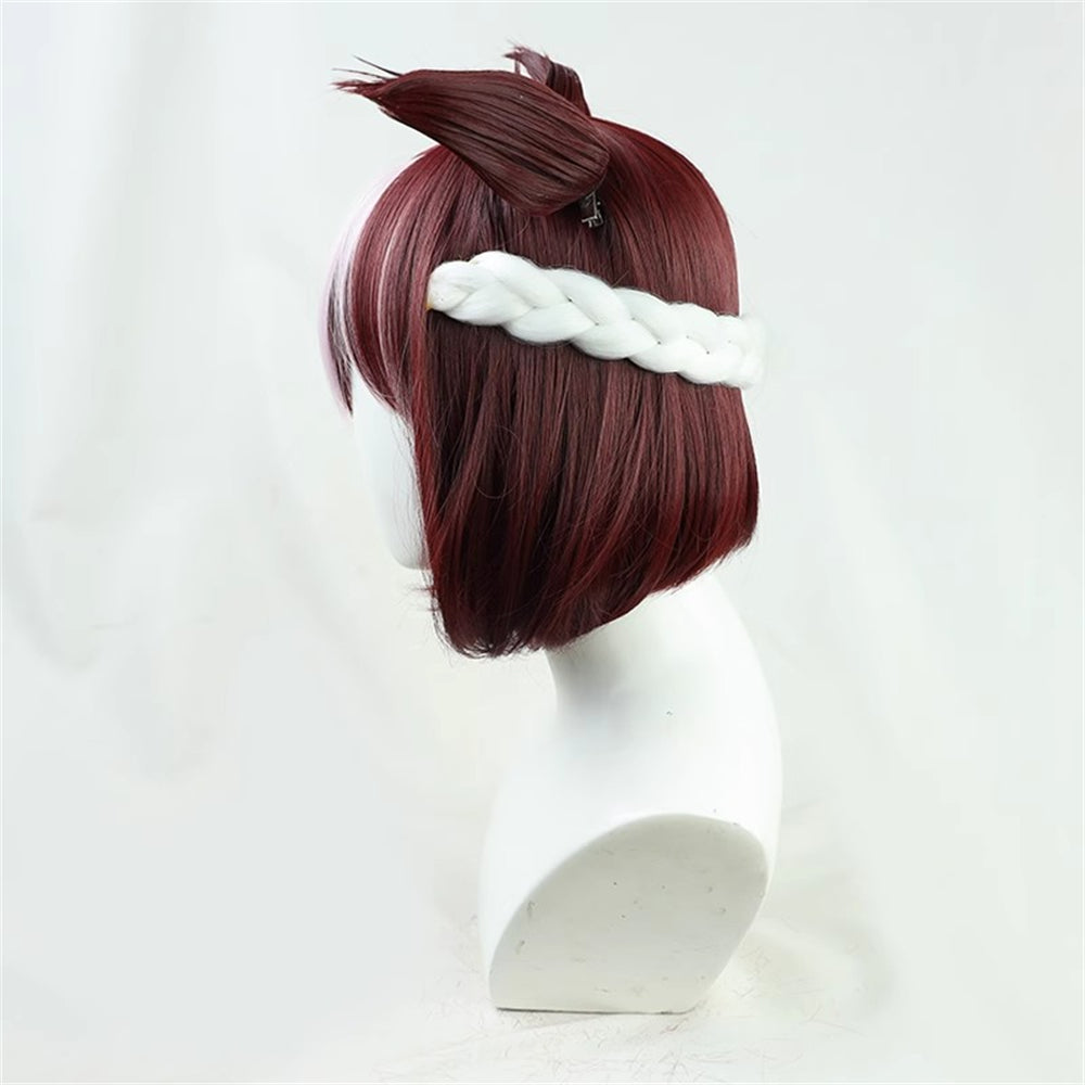 【In Stock】Game Umamusume:Pretty Derby Cosplay スペシャルウィーク Special Week Cosplay Wig With Ears and Tail