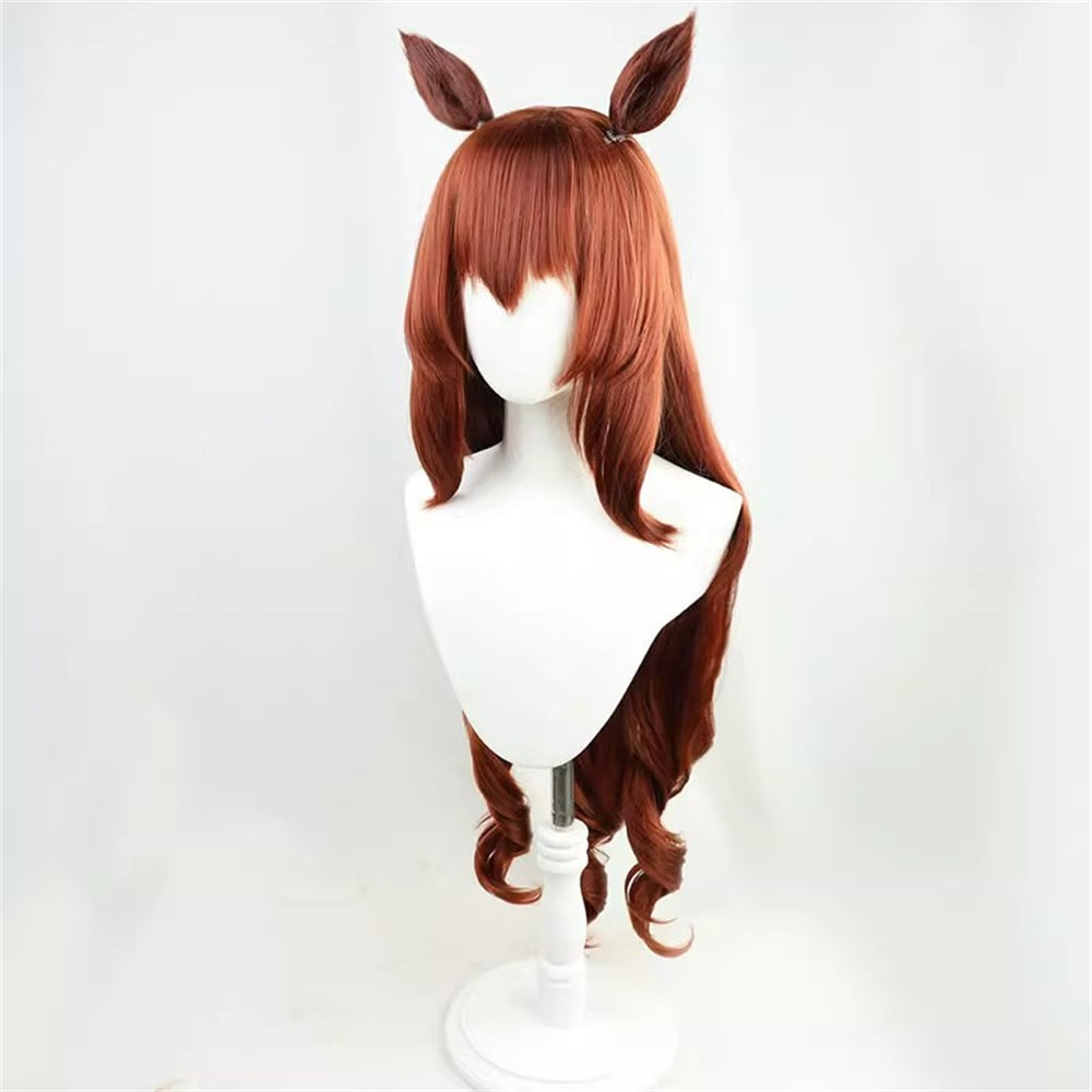 【In Stock】Game Umamusume:Pretty Derby Cosplay マルゼンスキー Maruzensky Cosplay Wig With Ears and Tail