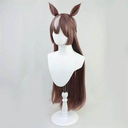 【In Stock】Game Umamusume:Pretty Derby Cosplay サトノダイヤモンド  Satono Diamond Cosplay Wig With Ears and Tail