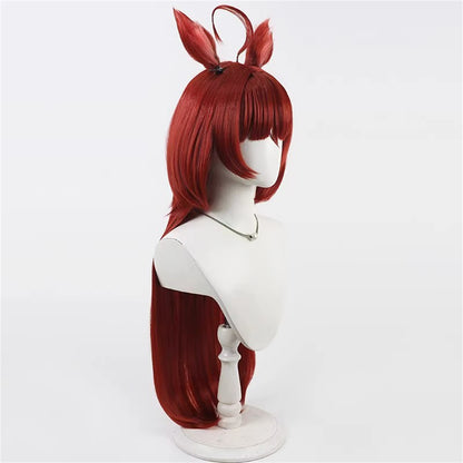 【In Stock】Game Umamusume:Pretty Derby Cosplay レッドディザイア Red Desire Cosplay Wig With Ears and Tail