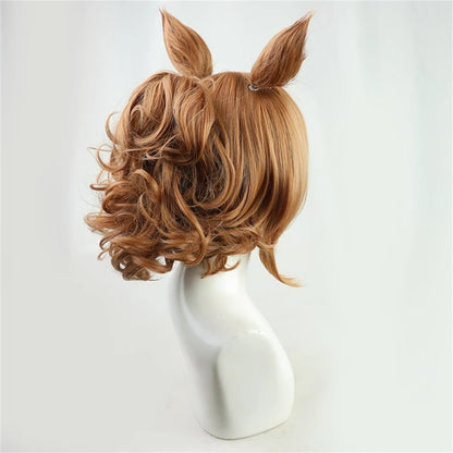 【In Stock】Game Umamusume:Pretty Derby Cosplay タイキシャトル Taiki Shuttle Cosplay Wig With Ears and Tail