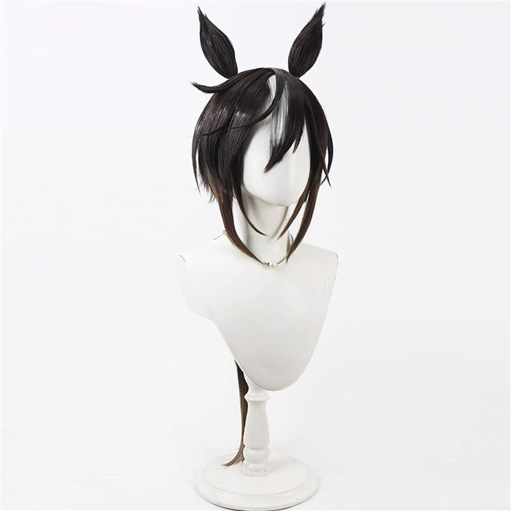 【In Stock】Game Umamusume:Pretty Derby Cosplay ステイゴールド Stay Gold Cosplay Wig With Ears and Tail