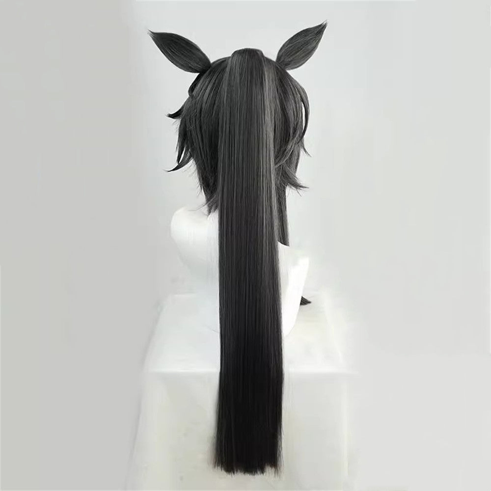 【In Stock】Game Umamusume:Pretty Derby Cosplay Maverick ナリタブライアン Cosplay Wig With Ears and Tail