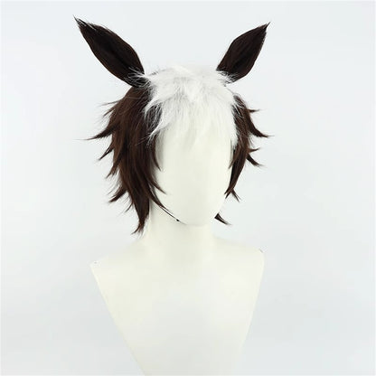 【In Stock】Game Umamusume:Pretty Derby Cosplay メジロライアン Mejiro Ryan Cosplay Wig With Ears and Tail