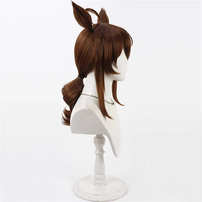 【In Stock】Game Umamusume:Pretty Derby Cosplay ナカヤマフェスタ Nakayama Festa (Christmas) Cosplay Wig With Ears and Tail