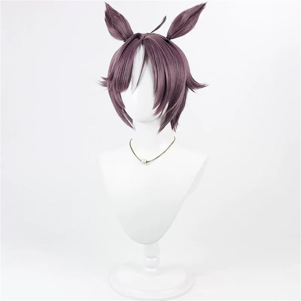 【In Stock】Game Umamusume:Pretty Derby Cosplay ビリーヴ Believe Cosplay Wig With Ears and Tail