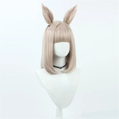 【In Stock】Game Umamusume:Pretty Derby Cosplay ハッピーミーク Happy Meek Cosplay Wig With Ears and Tail