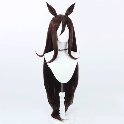 【In Stock】Game Umamusume:Pretty Derby Cosplay シーキングザパール Seeking the Pearl Cosplay Wig With Ears and Tail