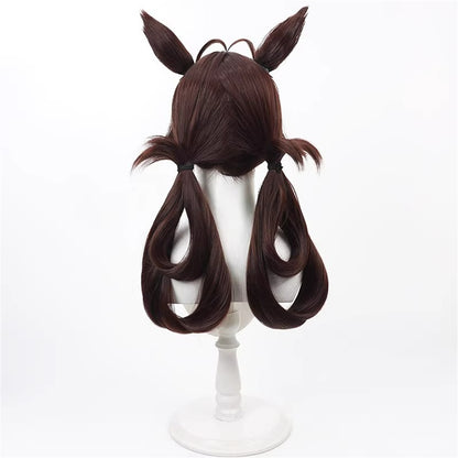 【In Stock】Game Umamusume:Pretty Derby Cosplay ノーリーズン No Reason Cosplay Wig With Ears and Tail