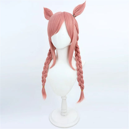 【In Stock】Game Umamusume:Pretty Derby Cosplay アグネスデジタル Agnes Digital Cosplay Wig With Ears and Tail