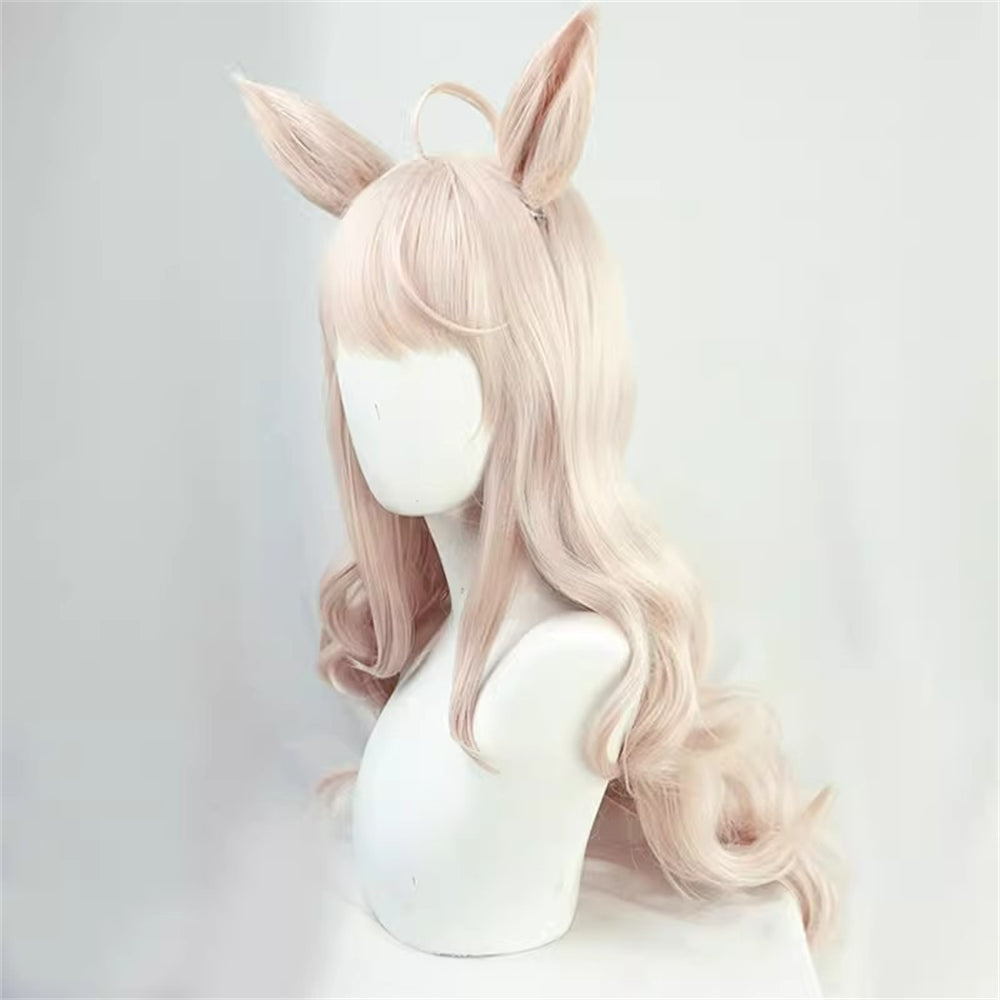 【In Stock】Game Umamusume:Pretty Derby Cosplay ビワハヤヒデ Biwa Hayahide Cosplay Wig With Ears and Tail