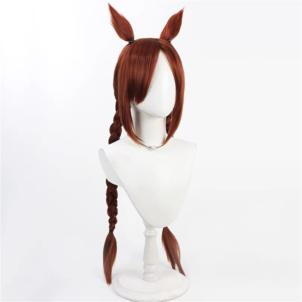 【In Stock】Game Umamusume:Pretty Derby Cosplay サクラバクシンオー Sakura Bakushin O (Sports Festival) Cosplay Wig With Ears and Tail