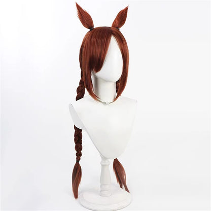 【In Stock】Game Umamusume:Pretty Derby Cosplay サクラバクシンオー Sakura Bakushin O (Sports Festival) Cosplay Wig With Ears and Tail
