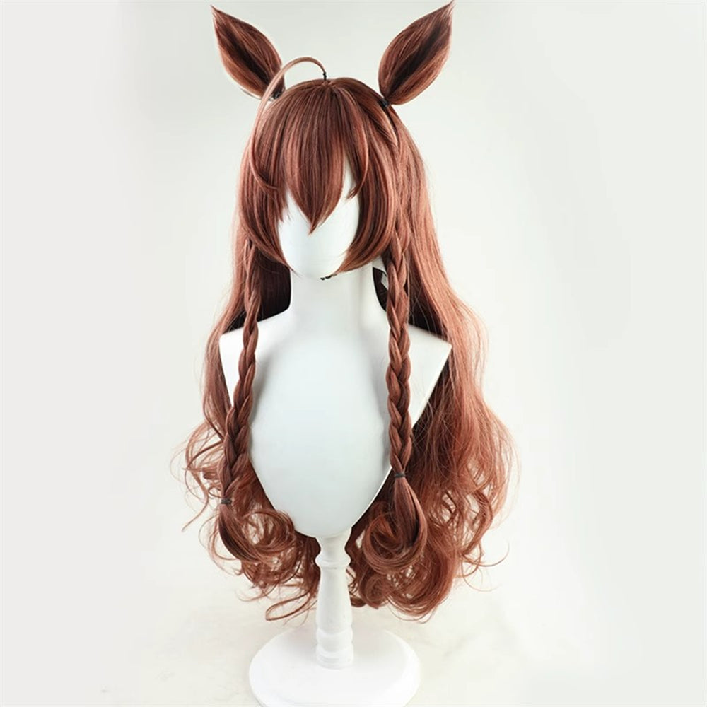 【In Stock】Game Umamusume:Pretty Derby Cosplay Mejiro Bright  メジロブライト Cosplay Wig With Ears and Tail