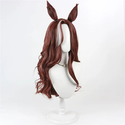 【In Stock】Game Umamusume:Pretty Derby Cosplay デアリングハート Daring Heart Cosplay Wig With Ears and Tail