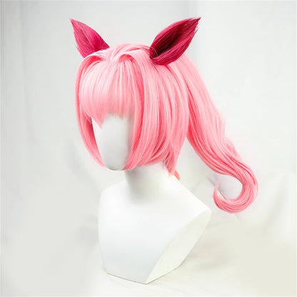 【In Stock】Game Umamusume:Pretty Derby Cosplay ハルウララ Haru Urara Cosplay Wig With Ears and Tail