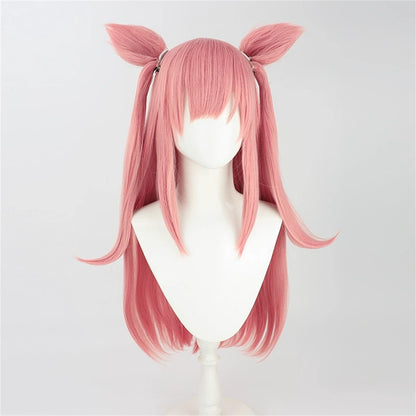 【In Stock】Game Umamusume:Pretty Derby Cosplay アグネスデジタル Agnes Digital Cosplay Wig With Ears and Tail