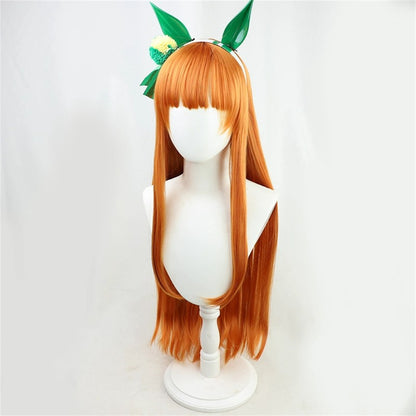 【In Stock】Game Umamusume:Pretty Derby Cosplay Silence Suzuka Cosplay Wig With Hair Access and Tail