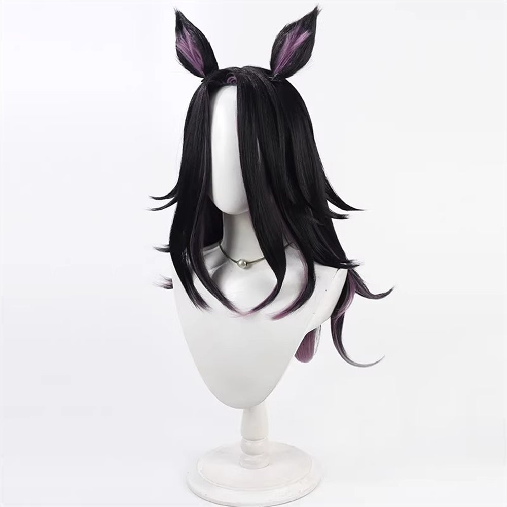 【In Stock】Game Umamusume:Pretty Derby Cosplay フェノーメノ Fenomeno Cosplay Wig With Ears and Tail