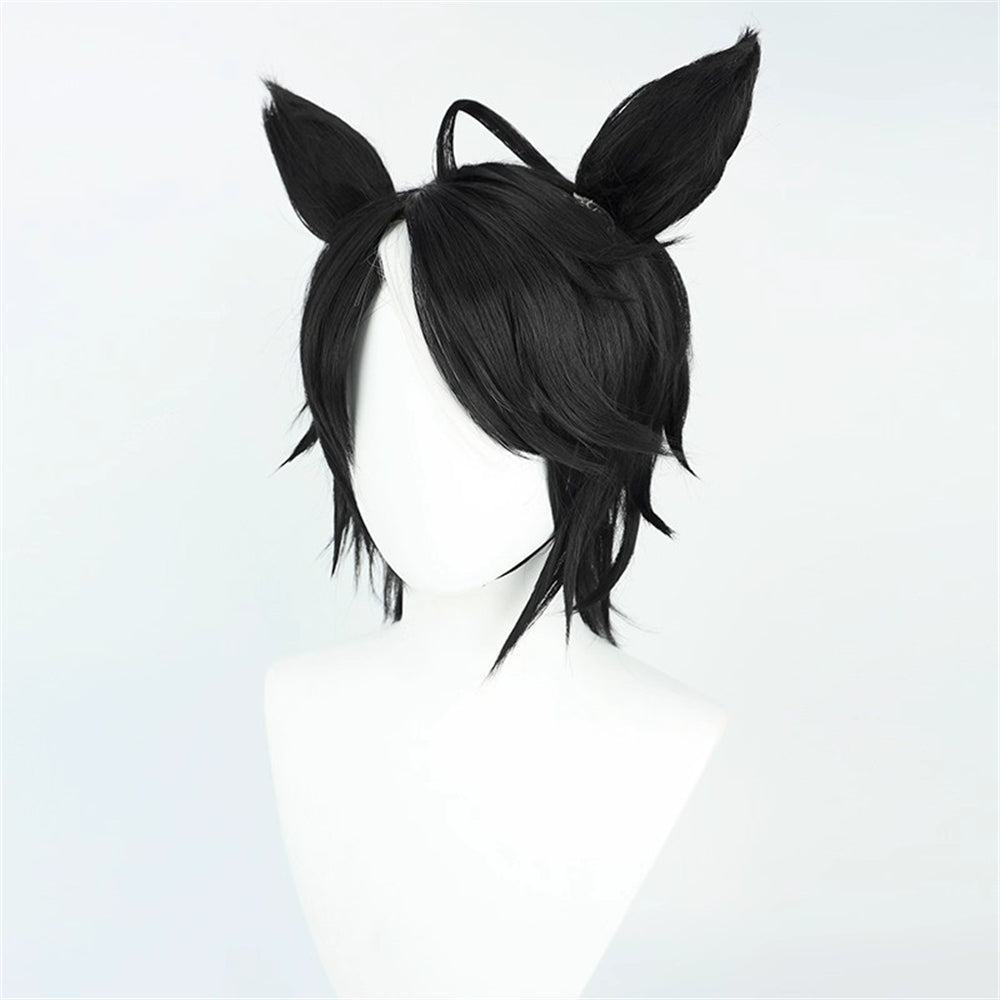 【In Stock】Game Umamusume:Pretty Derby Cosplay フジキセキ Fuji Kiseki Cosplay Wig With Ears and Tail