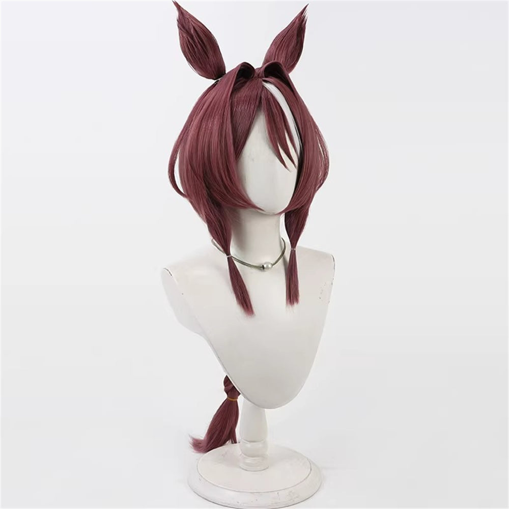 【In Stock】Game Umamusume:Pretty Derby Cosplay サクラチトセオー Sakura Chitose O Cosplay Wig With Ears and Tail