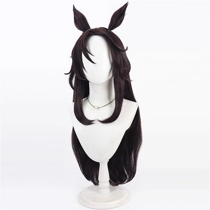 【In Stock】Game Umamusume:Pretty Derby Cosplay スピードシンボリ Speed Symboli Cosplay Wig With Ears and Tail