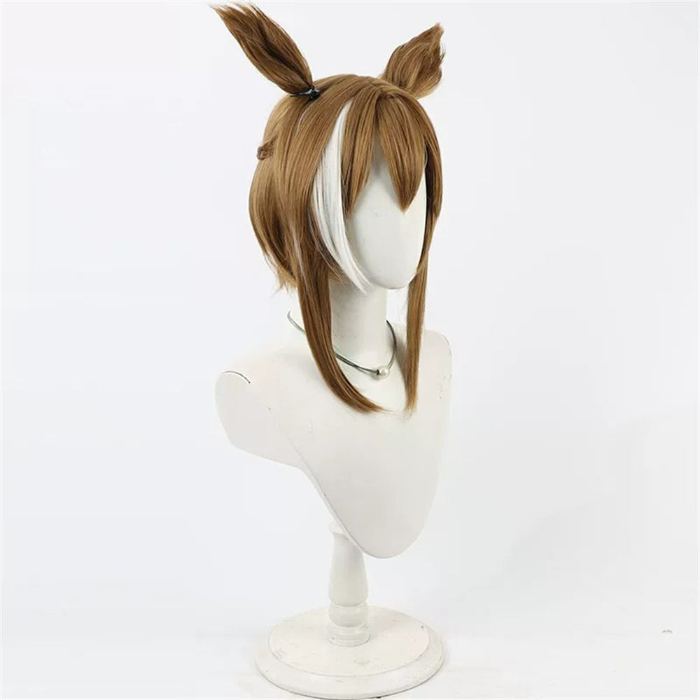【In Stock】Game Umamusume:Pretty Derby Cosplay Over the Ocean シュヴァルグラン Cheval Grand Cosplay Wig With Ears and Tail