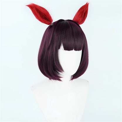 【In Stock】Game Umamusume:Pretty Derby Cosplay ニシノフラワー Nishino Flower Cosplay Wig With Ears and Tail