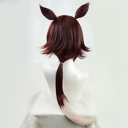 【In Stock】Game Umamusume:Pretty Derby Cosplay ウオッカ Vodka Cosplay Wig With Ears and Tail