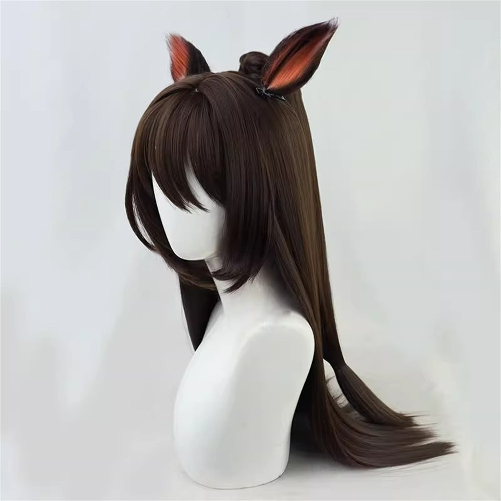 【In Stock】Game Umamusume:Pretty Derby Cosplay エルコンドルパサー El Condor Pasa Cosplay Wig With Ears and Tail