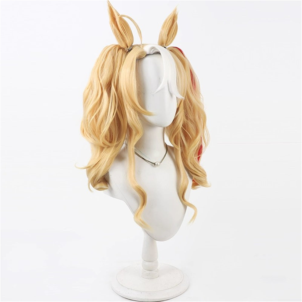 【In Stock】Game Umamusume:Pretty Derby Cosplay ユキノビジン Yukino Bijin Cosplay Wig With Ears and Tail