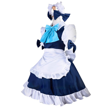 【In Stock】Game the Embodiment of Scarlet Devil Cosplay Izayoi Sakuya Maid Cosplay Costume Premium Edition