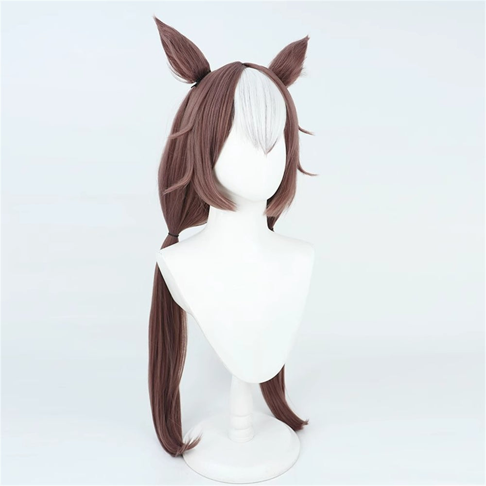 【In Stock】Game Umamusume:Pretty Derby Cosplay ヤマニンゼファー Yamanin Zephyr Cosplay Wig With Ears and Tail