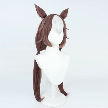 【In Stock】Game Umamusume:Pretty Derby Cosplay ヤマニンゼファー Yamanin Zephyr Cosplay Wig With Ears and Tail