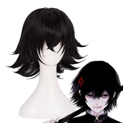 【In Stock】Anime Tokyo Ghoul Cosplay Juuzou Suzuya Cosplay Wig Black Hair
